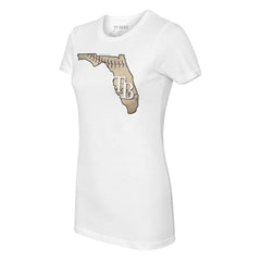 Tampa Bay Rays Tiny Turnip Women's State Outline T-Shirt Near Me