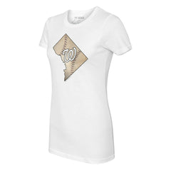 Washington Nationals Tiny Turnip Women's State Outline T-Shirt discount