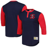 Chicago White Sox Mitchell & Ness Cooperstown Collection Legendary Slub Henley 3/4-Sleeve T-Shirt On Sale