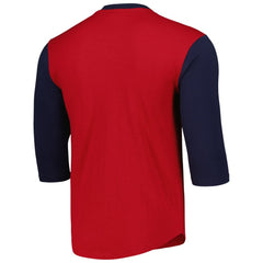 St. Louis Cardinals Mitchell & Ness Cooperstown Collection Legendary Slub Henley 3/4-Sleeve T-Shirt On Sale