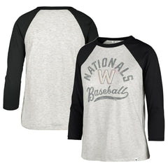 Washington Nationals '47 Women's City Connect Retro Daze Ava Raglan 3/4-Sleeve T-Shirt Sale