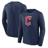 Cleveland Guardians Official Wordmark Long Sleeve T-Shirt On Sale