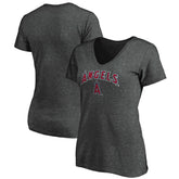 Los Angeles Angels Women's Core Team Lock Up V-Neck T-Shirt On Sale
