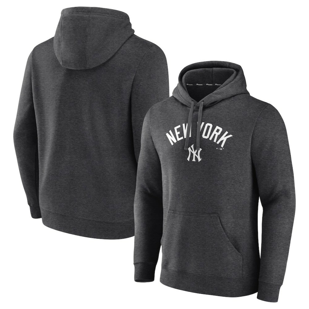 New York Yankees Team Lock Up Wordmark Pullover Hoodie Lifestyle