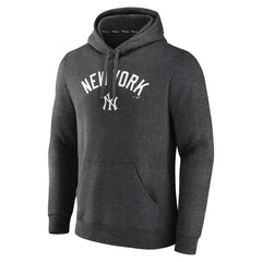 New York Yankees Team Lock Up Wordmark Pullover Hoodie Lifestyle