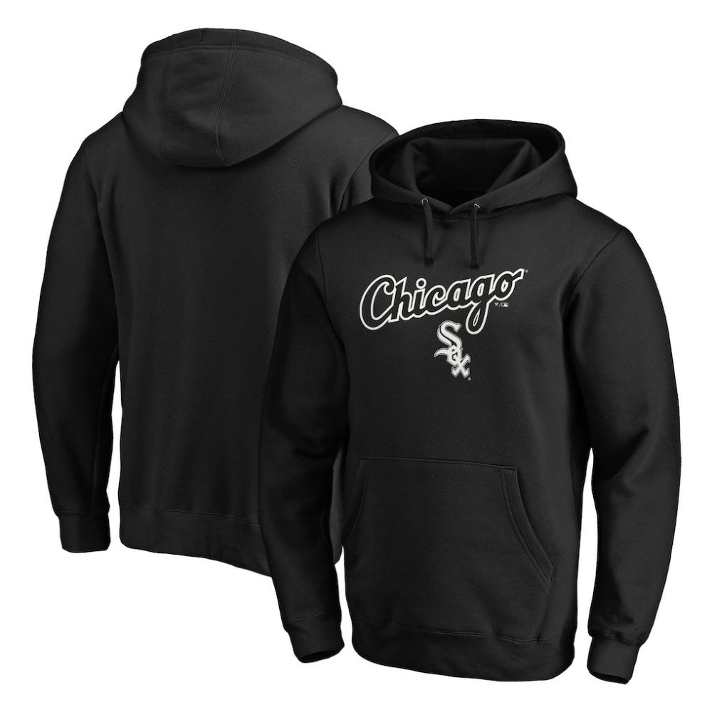 Chicago White Sox Team Lock Up Wordmark Pullover Hoodie Lifestyle