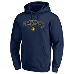 Milwaukee Brewers Team Lock Up Wordmark Pullover Hoodie discount