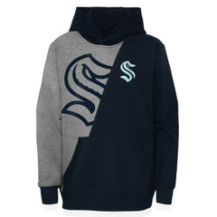 Seattle Kraken Preschool Unrivaled Pullover Hoodie Gray/Deep Sea Blue