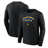 Fanatics - Golden State Warriors Japanese Heritage Long Sleeve T-Shirt - Black