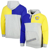 Mitchell & Ness - Golden State Warriors Tie-Breaker Pullover Hoodie - Heather Gray