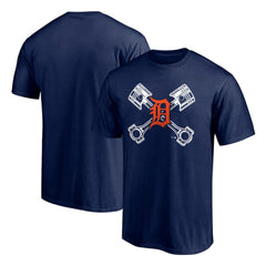 Detroit Tigers Crossed Pistons T-Shirt On Sale