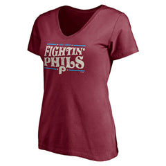 Philadelphia Phillies Women's Fightin' Phils V-Neck T-Shirt Online