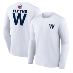 Chicago Cubs Fly the W Long Sleeve T-Shirt On Sale