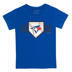 Toronto Blue Jays Tiny Turnip Youth Base Stripe T-Shirt for sale