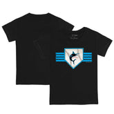 Miami Marlins Tiny Turnip Youth Base Stripe T-Shirt Clearance