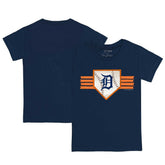 Detroit Tigers Tiny Turnip Youth Base Stripe T-Shirt Clearance