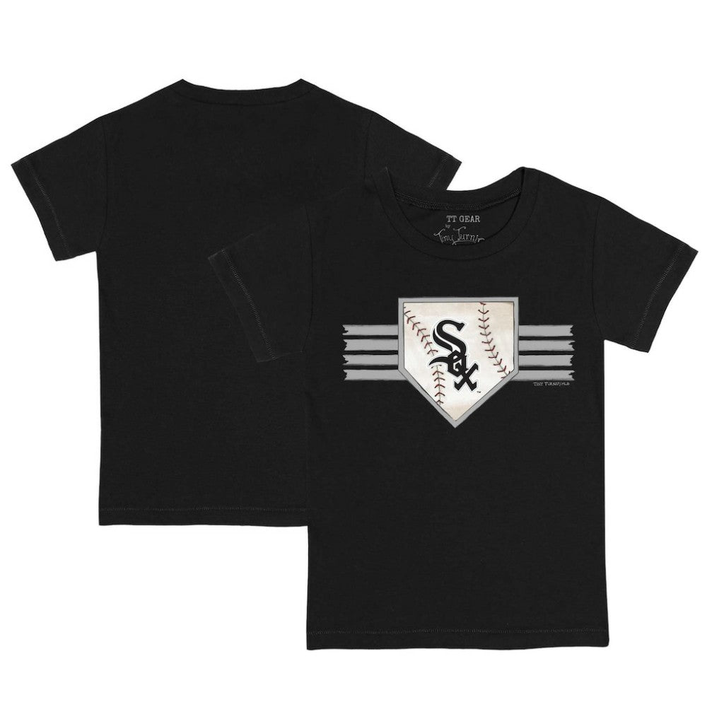 Chicago White Sox Tiny Turnip Youth Base Stripe T-Shirt Lifestyle