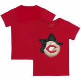 Cincinnati Reds Tiny Turnip Youth Baseball Bow T-Shirt Near Me