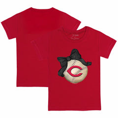 Cincinnati Reds Tiny Turnip Youth Baseball Bow T-Shirt Near Me