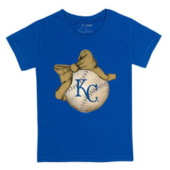 Kansas City Royals Tiny Turnip Youth Baseball Bow T-Shirt Online