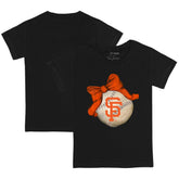 San Francisco Giants Tiny Turnip Youth Baseball Bow T-Shirt discount