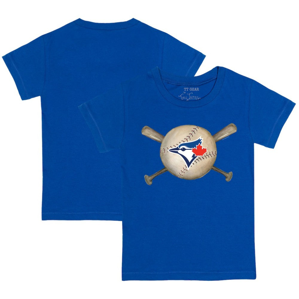 Toronto Blue Jays Tiny Turnip Youth Baseball Cross Bats T-Shirt On Sale