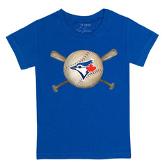 Toronto Blue Jays Tiny Turnip Youth Baseball Cross Bats T-Shirt On Sale