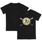 Athletics Tiny Turnip Youth Baseball Cross Bats T-Shirt for sale