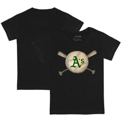 Athletics Tiny Turnip Youth Baseball Cross Bats T-Shirt for sale