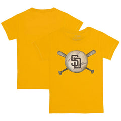 San Diego Padres Tiny Turnip Youth Baseball Cross Bats T-Shirt discount