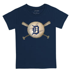 Detroit Tigers Tiny Turnip Youth Baseball Cross Bats T-Shirt On Sale