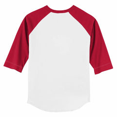 Los Angeles Angels Tiny Turnip Youth Baseball Flag 3/4-Sleeve Raglan T-Shirt Clearance