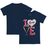Atlanta Braves Tiny Turnip Youth Baseball Love T-Shirt for sale