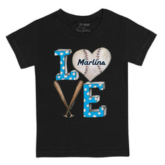 Miami Marlins Tiny Turnip Youth Baseball Love T-Shirt Lifestyle