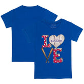 Texas Rangers Tiny Turnip Youth Baseball Love T-Shirt Lifestyle