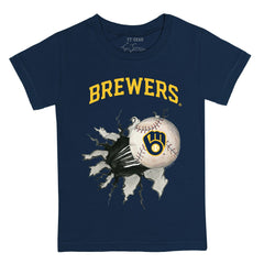 Milwaukee Brewers Tiny Turnip Youth Baseball Tear T-Shirt Near Me
