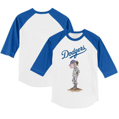 Los Angeles Dodgers Tiny Turnip Youth Bubbles 3/4-Sleeve Raglan T-Shirt Near Me