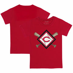 Cincinnati Reds Tiny Turnip Youth Diamond Cross Bats T-Shirt for sale
