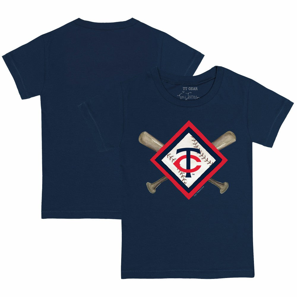 Minnesota Twins Tiny Turnip Youth Diamond Cross Bats T-Shirt for sale