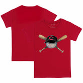 Cincinnati Reds Tiny Turnip Youth Hat Crossbats T-Shirt Lifestyle