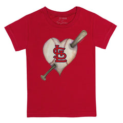 St. Louis Cardinals Tiny Turnip Youth Heart Bat T-Shirt Near Me