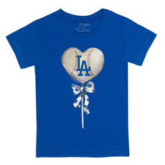 Los Angeles Dodgers Tiny Turnip Youth Heart Lolly T-Shirt Near Me