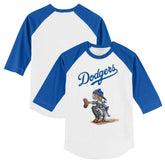 Los Angeles Dodgers Tiny Turnip Youth Kate 3/4-Sleeve Raglan T-Shirt discount
