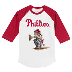 Philadelphia Phillies Tiny Turnip Youth Kate 3/4-Sleeve Raglan T-Shirt discount
