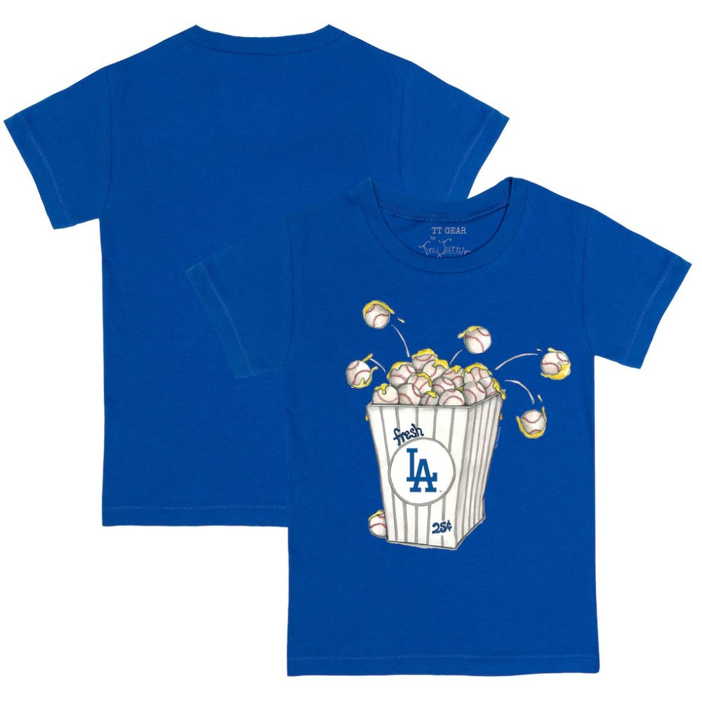 Los Angeles Dodgers Tiny Turnip Youth Popcorn T-Shirt discount