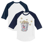 Minnesota Twins Tiny Turnip Youth Popcorn 3/4-Sleeve Raglan T-Shirt Clearance