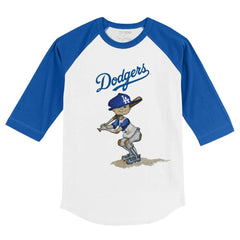 Los Angeles Dodgers Tiny Turnip Youth Slugger 3/4-Sleeve Raglan T-Shirt Sale