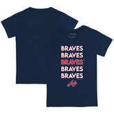 Atlanta Braves Tiny Turnip Youth Stacked T-Shirt Online