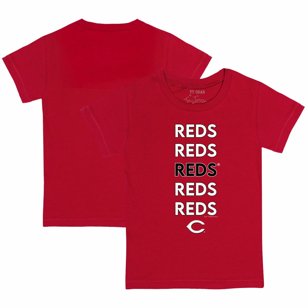 Cincinnati Reds Tiny Turnip Youth Stacked T-Shirt for sale