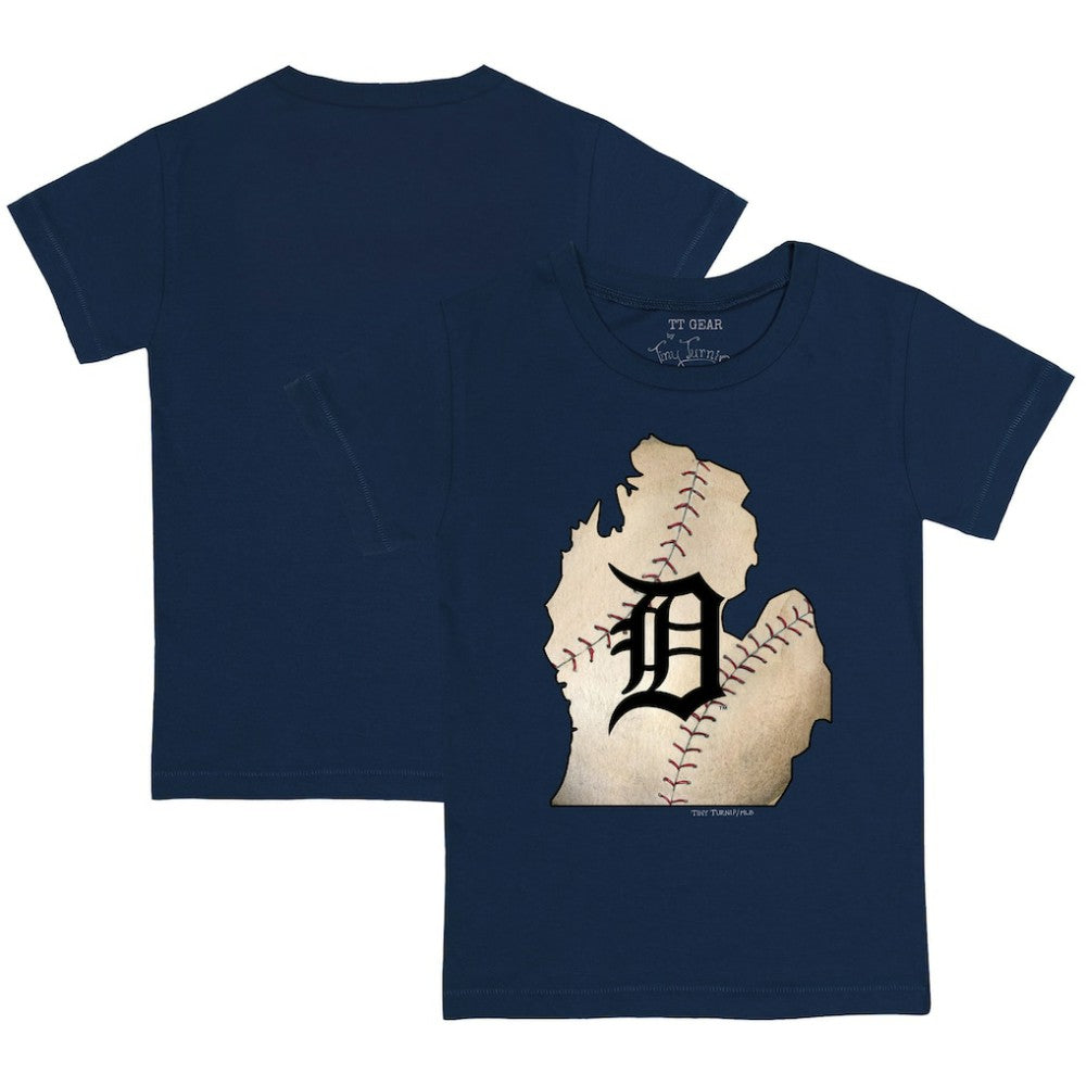 Detroit Tigers Tiny Turnip Youth State Outline T-Shirt Sale